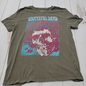Lucky Brand Grateful Dead poster green T-shirt band Tee